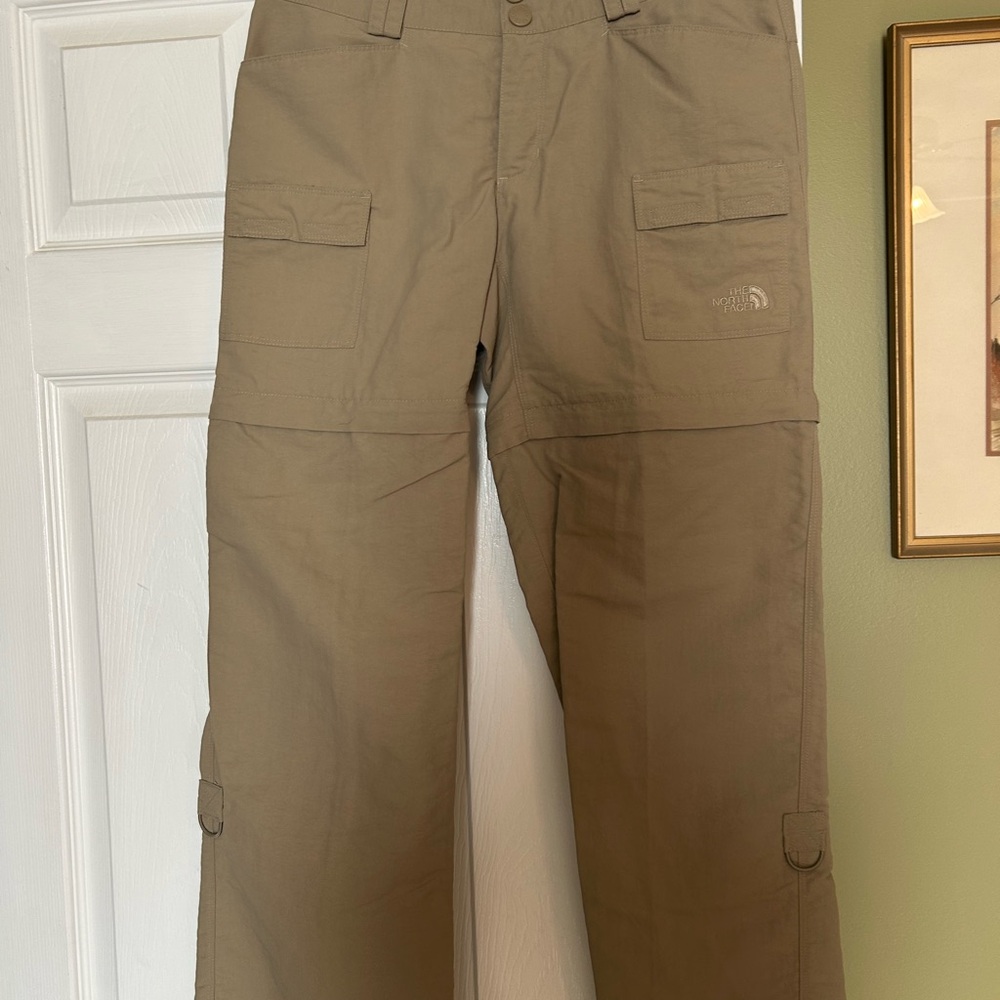 The North Face Women’s  Tan Cargo Pants with zip off leg